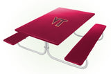 Virginia Tech Hokies NCAAB Picnic Table Bench Chair Set Outdoor Cover