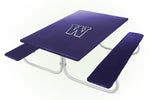 Washington Huskies NCAAB Picnic Table Bench Chair Set Outdoor Cover