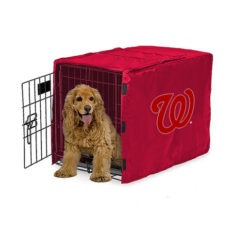 Washington Nationals MLB Dog Cage Cover Pet Crate Kennel Protector Printed