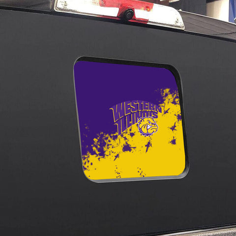 Western Illinois Leathernecks NCAA Rear Back Middle Window Vinyl Decal Stickers Fits Dodge Ram GMC Chevy Tacoma Ford