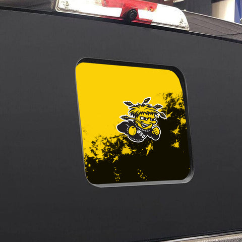 Wichita State Shockers NCAA Rear Back Middle Window Vinyl Decal Stickers Fits Dodge Ram GMC Chevy Tacoma Ford