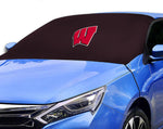 Wisconsin Badgers NCAA Car SUV Front Windshield Sun Snow Cover