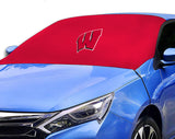 Wisconsin Badgers NCAA Car SUV Front Windshield Sun Snow Cover