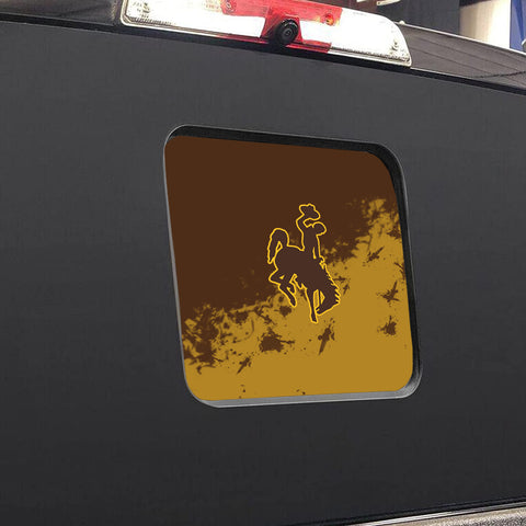 Wyoming Cowboys NCAA Rear Back Middle Window Vinyl Decal Stickers Fits Dodge Ram GMC Chevy Tacoma Ford