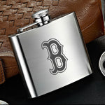 Boston Red Sox MLB Wine Liquor Matte Pot Hip Flask