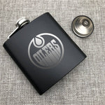 Edmonton Oilers NHL Wine Liquor Matte Pot Hip Flask