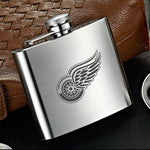 Detroit Red Wings NHL Wine Liquor Matte Pot Hip Flask