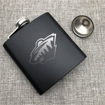 Minnesota Wild NHL Wine Liquor Matte Pot Hip Flask