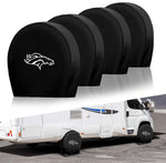 Denver Broncos NFL Tire Covers Set of 4 or 2 for RV Wheel Trailer Camper Motorhome