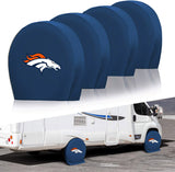 Denver Broncos NFL Tire Covers Set of 4 or 2 for RV Wheel Trailer Camper Motorhome