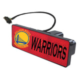 Warriors-Logo NBA Hitch Cover LED Brake Light for Trailer