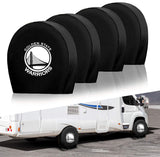 Golden State Warriors NBA Tire Covers Set of 4 or 2 for RV Wheel Trailer Camper Motorhome