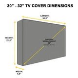 Lipscomb Bisons NCAA Outdoor TV Cover Heavy Duty