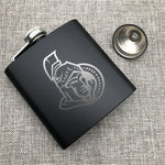 Ottawa Senators NHL Wine Liquor Matte Pot Hip Flask