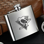 Pittsburgh Penguins NHL Wine Liquor Matte Pot Hip Flask