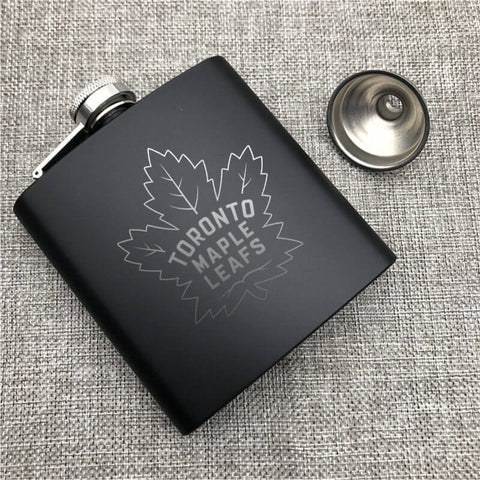 Toronto Maple Leafs NHL Wine Liquor Matte Pot Hip Flask