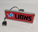 Detroit Lions NFL Rectangular Hitch Cover LED Brake Light for Trailer