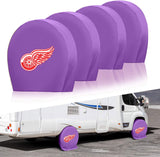 Detroit Red Wings NHL Tire Covers Set of 4 or 2 for RV Wheel Trailer Camper Motorhome