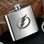 Tampa Bay Lightning NHL Wine Liquor Matte Pot Hip Flask