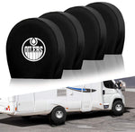 Edmonton Oilers NHL Tire Covers Set of 4 or 2 for RV Wheel Trailer Camper Motorhome