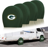 Green Bay Packers NFL Tire Covers Set of 4 or 2 for RV Wheel Trailer Camper Motorhome