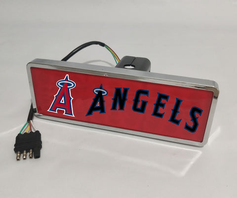 Los Angeles Angels MLB Rectangular Hitch Cover LED Brake Light for Trailer