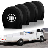 Los Angeles Clippers NBA Tire Covers Set of 4 or 2 for RV Wheel Trailer Camper Motorhome