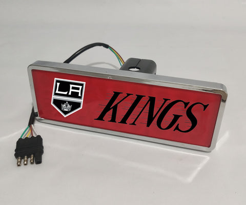 Los Angeles Kings NHL Rectangular Hitch Cover LED Brake Light for Trailer