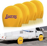 Los Angeles Lakers NBA Tire Covers Set of 4 or 2 for RV Wheel Trailer Camper Motorhome