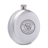 Milwaukee Brewers MLB Wine Liquor Matte Pot Hip Flask