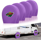 Minnesota Wild NHL Tire Covers Set of 4 or 2 for RV Wheel Trailer Camper Motorhome