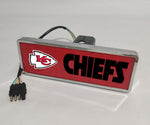 Kansas City Chiefs NFL Rectangular Hitch Cover LED Brake Light for Trailer