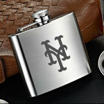 New York Mets MLB Wine Liquor Matte Pot Hip Flask