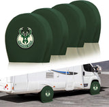 Milwaukee Bucks NBA Tire Covers Set of 4 or 2 for RV Wheel Trailer Camper Motorhome