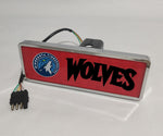 Minnesota Timberwolves NBA Rectangular Hitch Cover LED Brake Light for Trailer