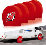 New Jersey Devils NHL Tire Covers Set of 4 or 2 for RV Wheel Trailer Camper Motorhome