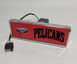 New Orleans Pelicans NBA Rectangular Hitch Cover LED Brake Light for Trailer