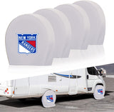 New York Rangers NHL Tire Covers Set of 4 or 2 for RV Wheel Trailer Camper Motorhome