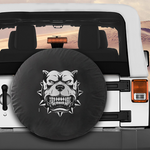 Spare Tire Cover Angry Dog For Jeep Wrangler SUV