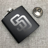 San Diego Padres MLB Wine Liquor Matte Pot Hip Flask