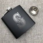 Seattle Mariners MLB Wine Liquor Matte Pot Hip Flask