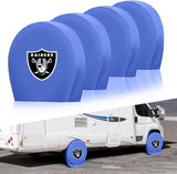 Las Vegas Raiders NFL Tire Covers Set of 4 or 2 for RV Wheel Trailer Camper Motorhome