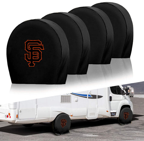 San Francisco Giants MLB Tire Covers Set of 4 or 2 for RV Wheel Trailer Camper Motorhome