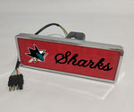 San Jose Sharks NHL Rectangular Hitch Cover LED Brake Light for Trailer