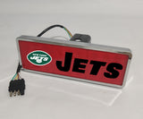 New York Jets NFL Rectangular Hitch Cover LED Brake Light for Trailer