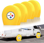 Pittsburgh Steelers NFL Tire Covers Set of 4 or 2 for RV Wheel Trailer Camper Motorhome