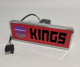 Sacramento Kings NBA Rectangular Hitch Cover LED Brake Light for Trailer