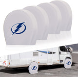 Tampa Bay Lightning NHL Tire Covers Set of 4 or 2 for RV Wheel Trailer Camper Motorhome