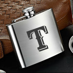 Texas Rangers MLB Wine Liquor Matte Pot Hip Flask