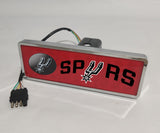 San Antonio Spurs NBA Rectangular Hitch Cover LED Brake Light for Trailer